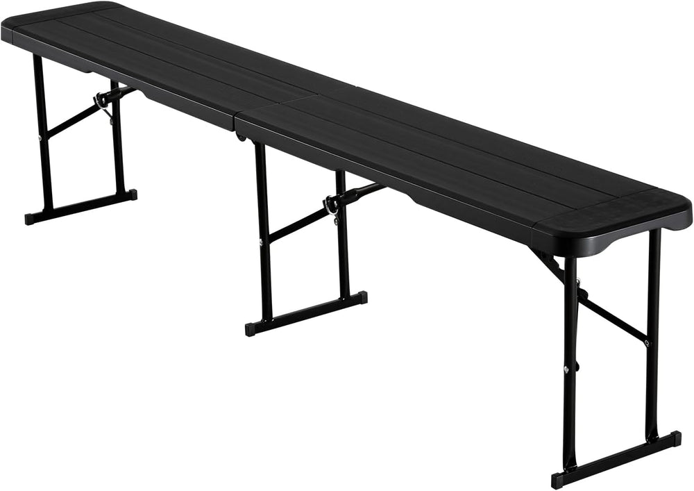 VEVOR Plastic Folding Bench, Soccer Multipurpose Entertaining Activities