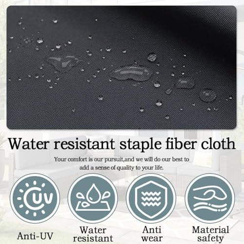 14Pcs Outdoor Cushion Covers Replacement Washable w/Zipper for 6-Seaters Sofa...