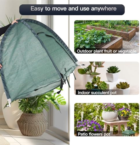 2pack Pop up Plant Sunshade Cloth,Plant Sun Shade Net for Flower UV Resistant...