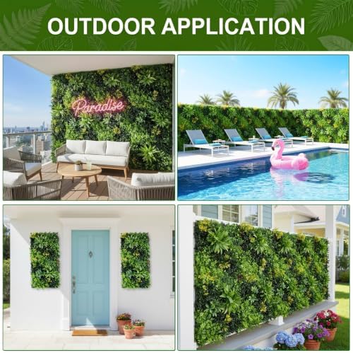 40" x 20" Artificial Grass Wall Panels, UV-Anti Greenery Backdrop Wall