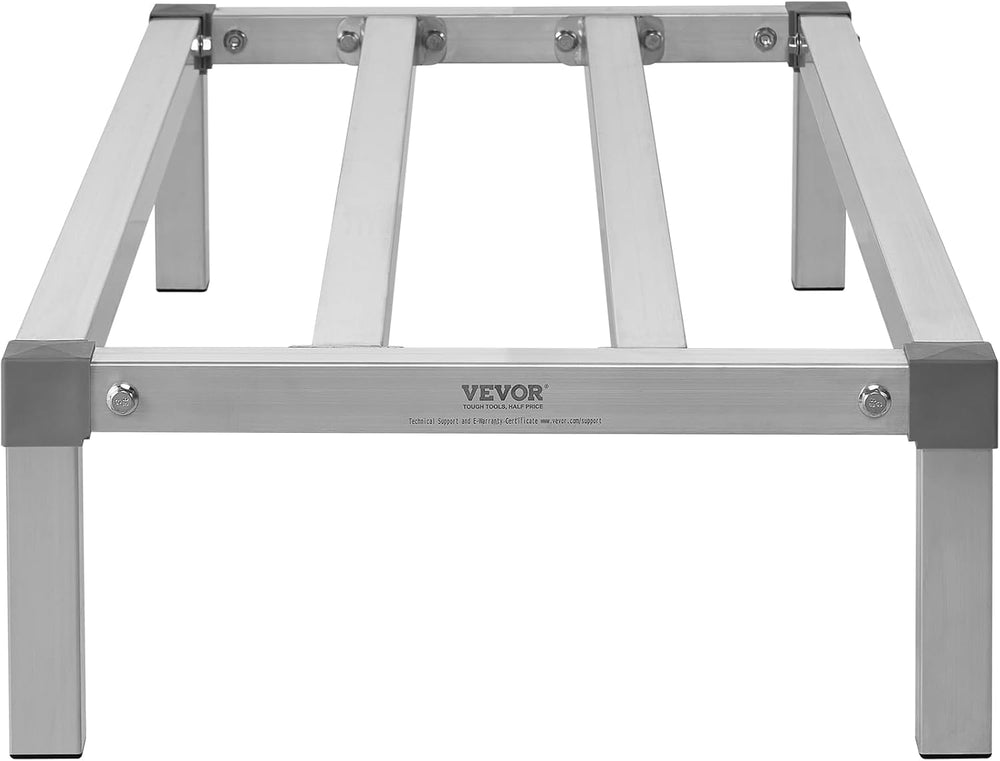 VEVOR Aluminum Dunnage Rack, 48” x 20” Commercial Food Floor Rack, 8” Off The...