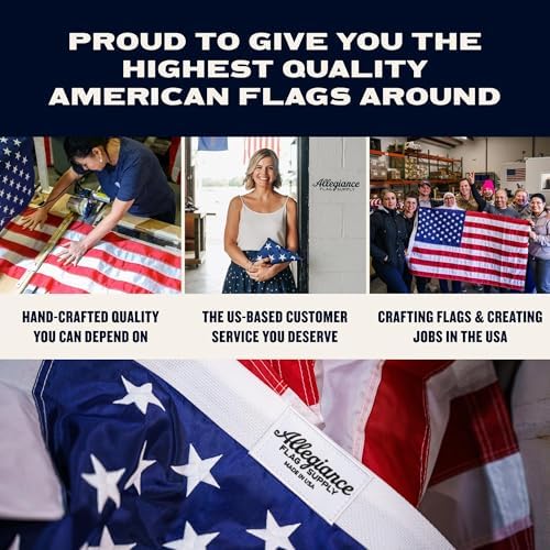 Allegiance American Flags For Outside Set 3x5 Ft, Made in USA