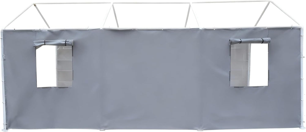 Rutile 10x20 Carport Replacement Sidewall, 180G PE Waterproof & UV Protec...