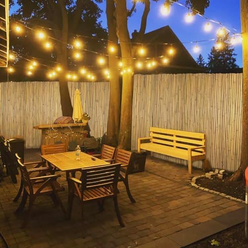 Jollybower 3Ft High x 8Ft Long x 0.7In D Bamboo Screen, Natural Bamboo Fence ...