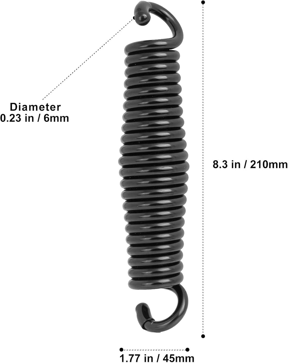 Porch Swing Springs Hammock Chair Spring Hold up to 1600lbs Heavy-Duty Chr-om...