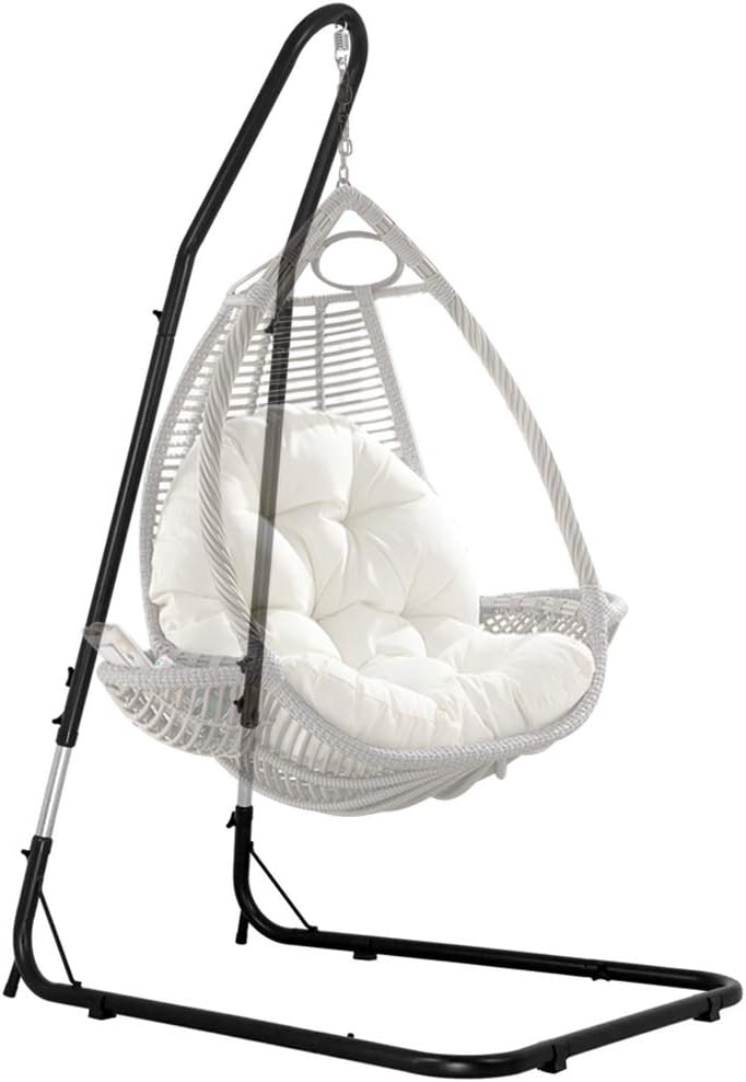 Dkeli Hammock Chair Stand Portable Heavy Duty Solid Steel Stand Only Outdoor ...