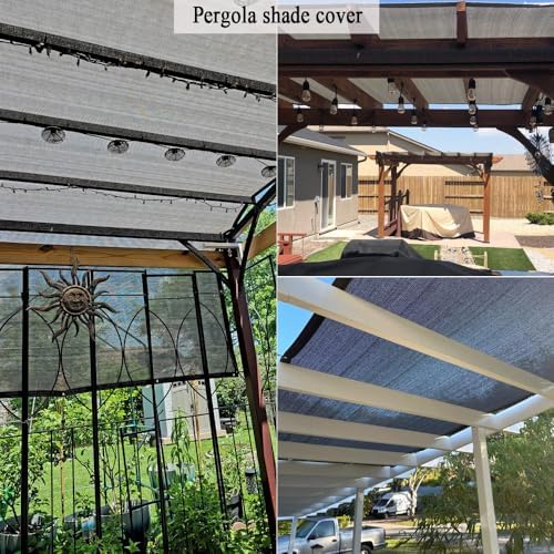 6X20 Ft Shade Cloth for Patio, 90% UV Block, 200GSM Sunshade Fabric