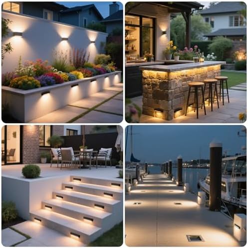 Energetic 5CCT Low Voltage LED Outdoor Step Lights Deck Landscape Lighting