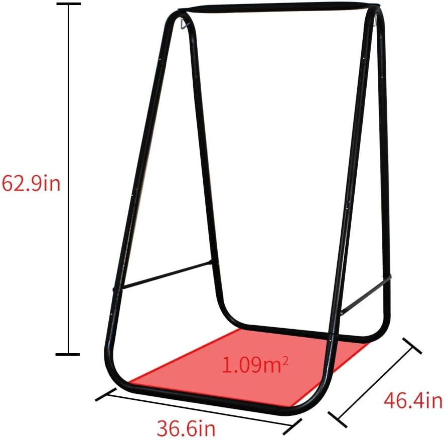 Hammock Chair Stand,Include Large Hanging Indoor Swing,MAX Load 500 LBS, Heav...