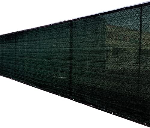 8'x50' 8ft Tall 3rd Gen Black Fence Privacy Screen Windscreen Shade C...
