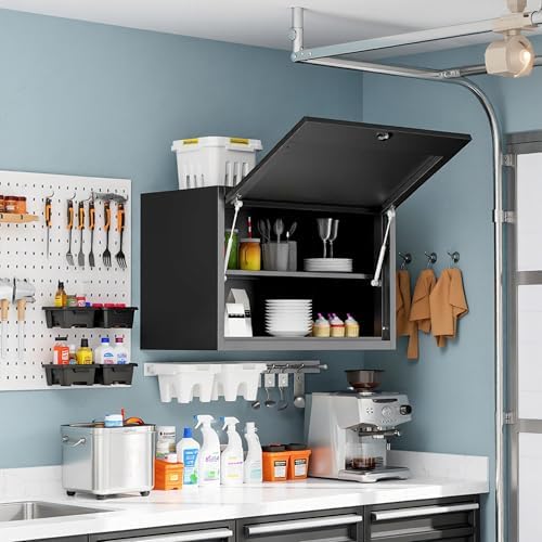 Metal Wall Cabinet, Garage Wall Cabinet with Adjustable Shelf for Garage, Too...