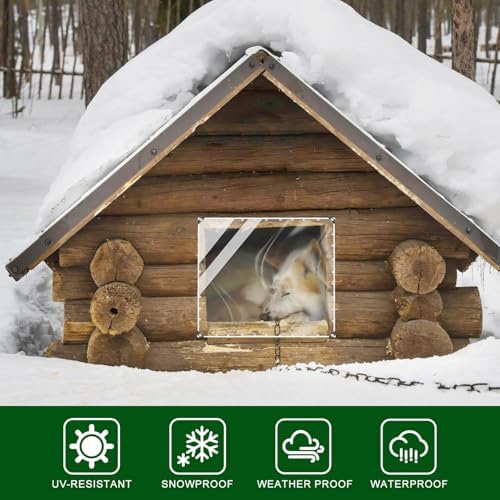 Clear Tarp 6X20ft Thick Heavy Duty Waterproof PVC Vinyl with Grommets