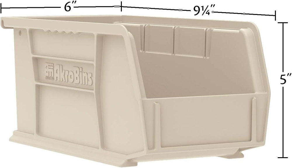 Akro-Mils 30237 AkroBins Plastic Storage Bins, 9"x6"x5", Blue,...