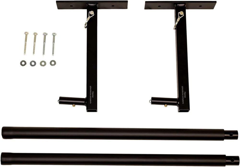 StoreYourBoard Adjustable Overhead Ladder Rack – Garage Organizer Ladder Shel...