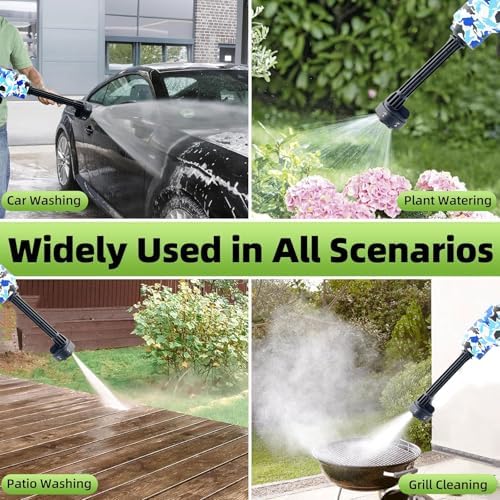 Portable Cordless Blade Blower, 6-in-1 Nozzle Powered by 1220 PSI Battery for...