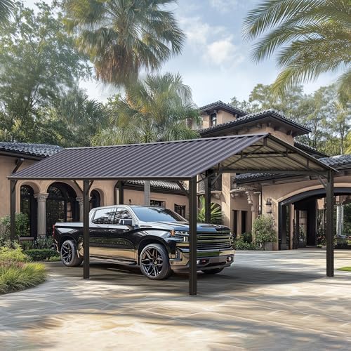 PHI VILLA 10x20ft Carport Metal Heavy Duty Carports Car Shelter