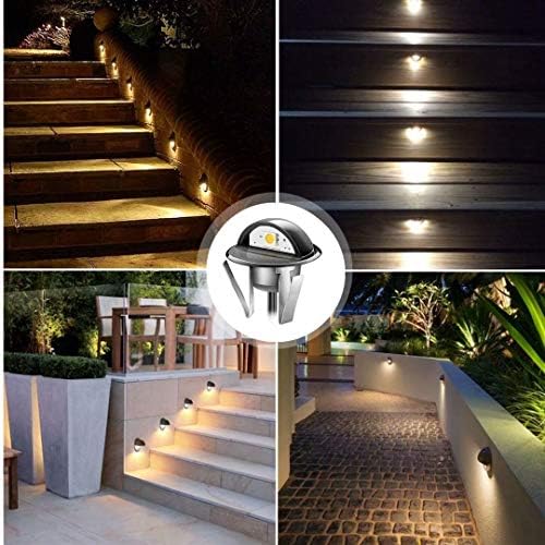 20pcs LED Step Lights Low Voltage IP65 Waterproof Recessed LED Deck Lighting,...