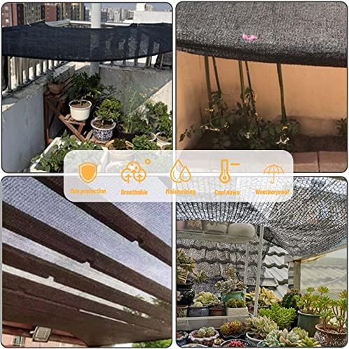 Cool Area Sun Shade Cloth Shade Net for Garden, 70% 20x20ft, Black