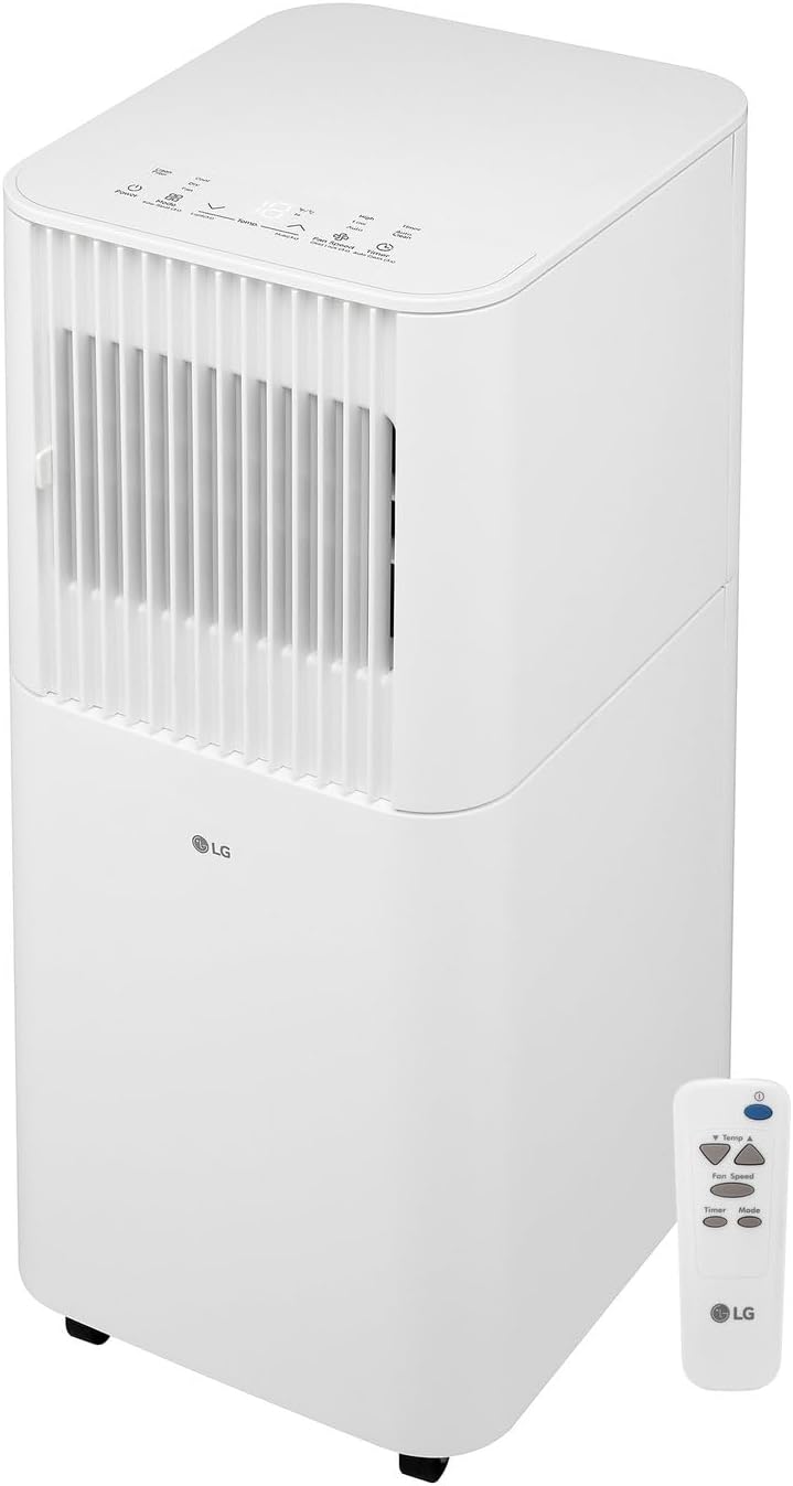 LG 6,000 BTU (DOE) / 8,000 BTU (ASHRAE) Portable AC with Fan and Remote