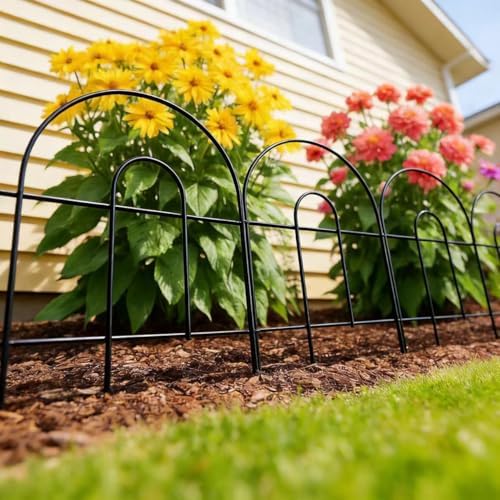 ZENY 35 Pack Decorative Garden Fence Fencing, 50 Ft(L) x 18in(H) Patio Fence ...