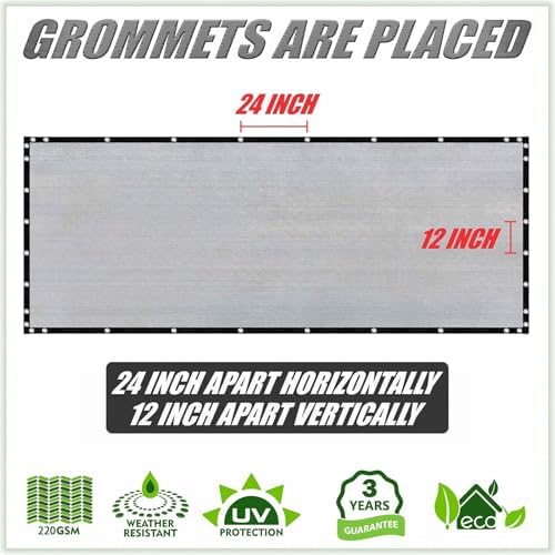 ColourTree Plus Fence Privacy Screen, Commercial Grade 220 GSM