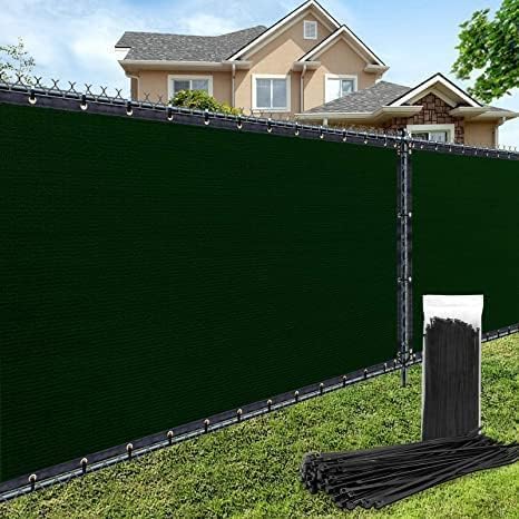 180GSM 4ft x 50ft Fence Privacy Screen Heavy Duty Fence Cover Garden Wall Bac...