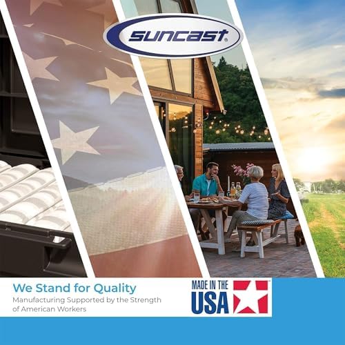 Suncast 2-Pack Multipurpose Rolling Lawn and Garden Utility Cart, 15 Gallon, ...