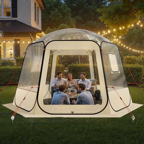VEVOR Pop up Sports Tent, 8 Sizes Optional Clear Bubble Tent for 1-6 Person, ...