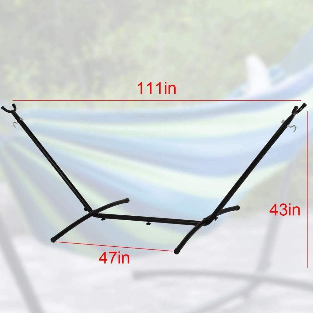 9ft Hammock Stand Portable Heavy Duty 2 Person Steel Stand Only for Outdoor P...