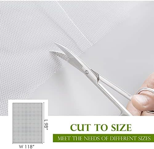 RYB HOME Mosquito Netting Outdoor Curtains for Patio Waterproof, 2 Panels