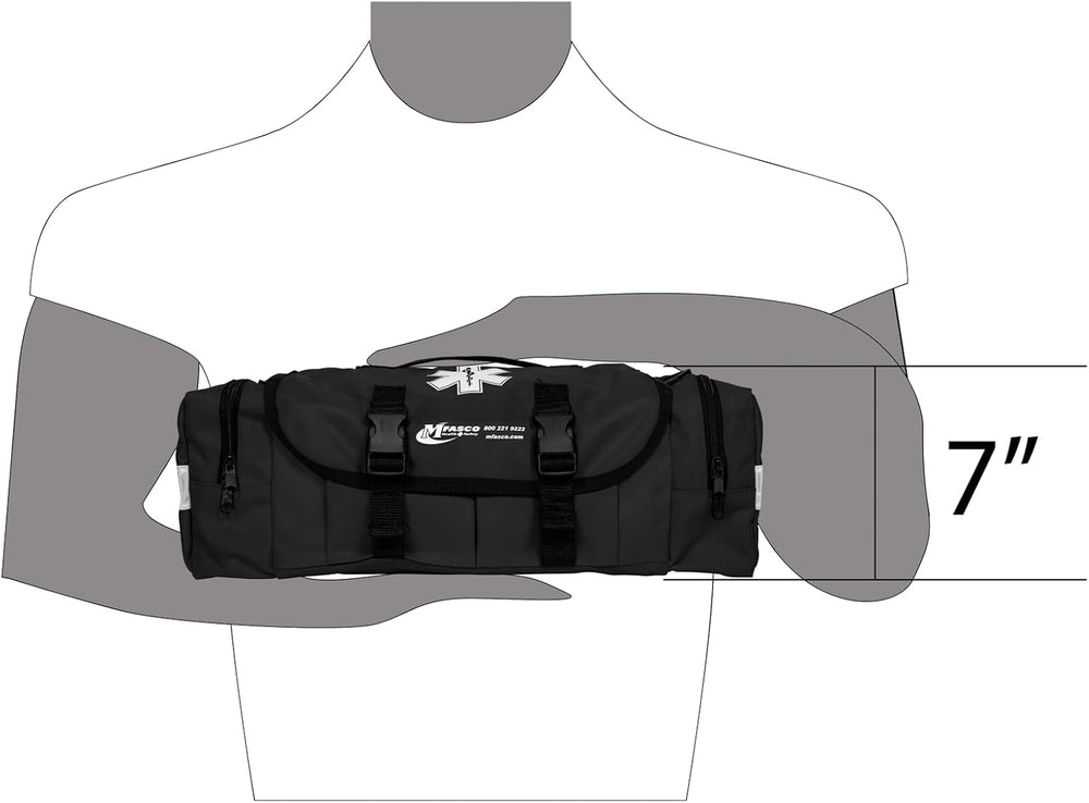 MFASCO Trauma Bag First Aid Kit Emergency Response Supplies Black