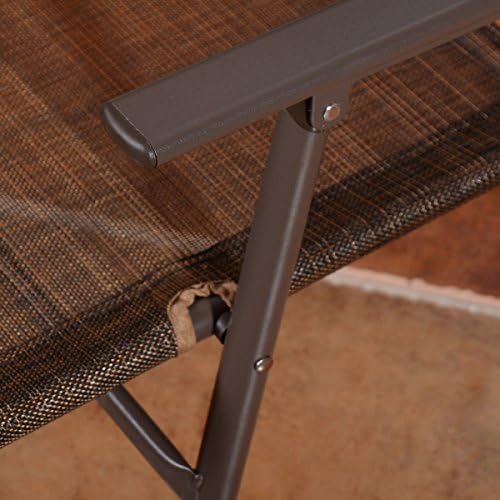 GIANTEX Set of 4 Patio Folding Sling Chairs Steel Camping Deck Garden Pool Ba...