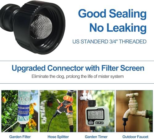 Misters for Outside Patio, Outdoor Water Misting Cooling System,50FT|15M.
