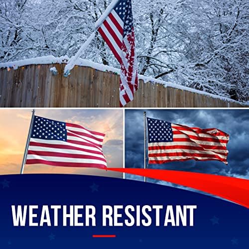 American Flags for Outside 5X8 American Flag made in USA Heavy Duty Flags Out...