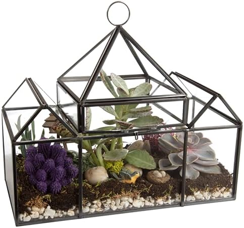 D'Eco Glass Castle Plant Terrarium, Centerpiece & Wedding Letterbox