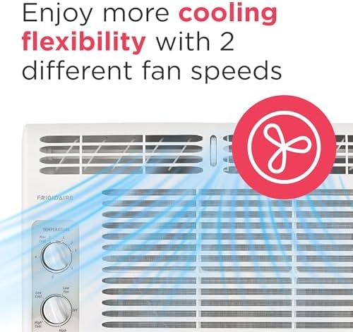 Frigidaire 5,000 BTU Window-Mounted Air Conditioner, Cools Up to 150 Sq. Ft.,...