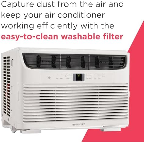 Frigidaire 8,000 BTU Window Air Conditioner with Remote Control, Cools Up to ...