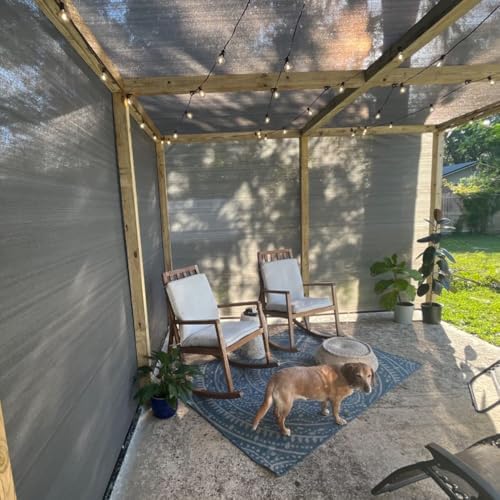 6X20 Ft Shade Cloth for Patio, 90% UV Block, 200GSM Sunshade Fabric