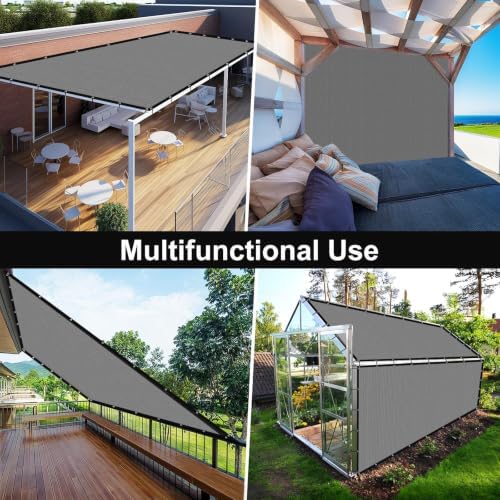 Artpuch Pergola Shade Cover with Grommets 8x10 FT 90% UV Block Outdoor Sun Sh...