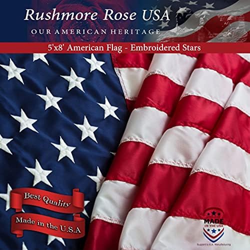 American Flags for Outside 5X8 American Flag made in USA Heavy Duty Flags Out...