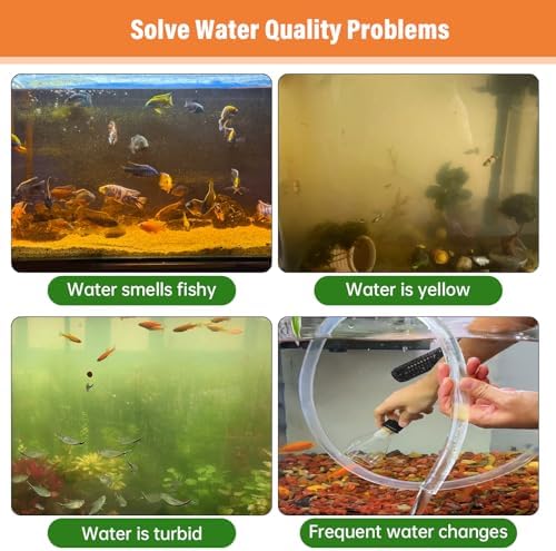 hygger Aquarium Activated Carbon, Premium Natural Coconut Shell Activated Cha...