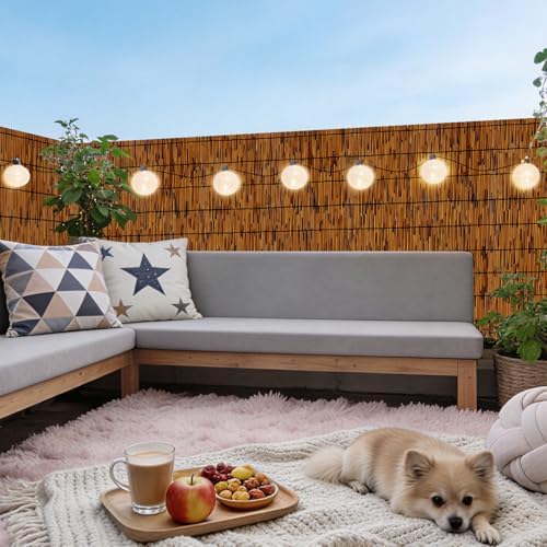 Natural Reed Fencing Rolls,Bamboo Fencing Rolls 6ft High Outdoor Bamboo Reed ...
