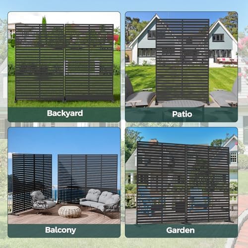 72" Privacy Screen Outdoor Privacy Fence Panel for Patio