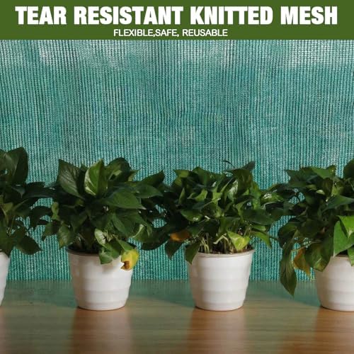 40% 6ft x 400ft Shade Cloth Roll with Eyelets, Green
