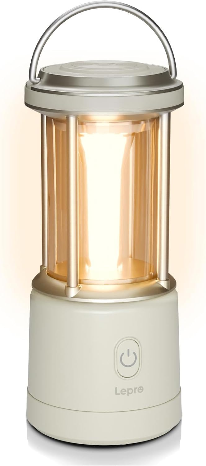 Lepro 1100LM Battery Powered LED Camping Lantern, Waterproof Tent Light with ...