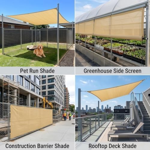 90% Sun Shade Cloth 10x30FT Heavy Duty Shade Cover Grommets