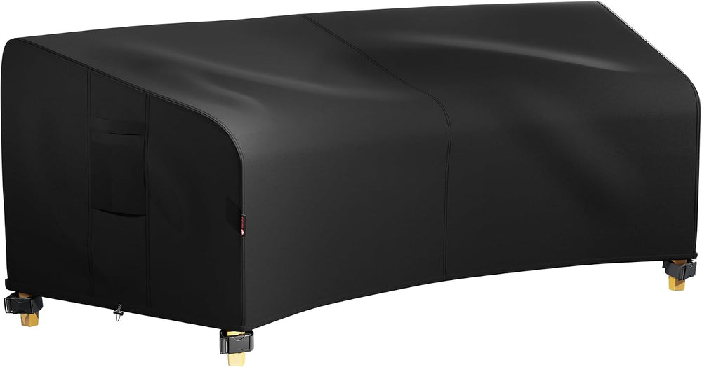 iBirdie Outdoor Sectional Cover for 96" Back 65" Front Curved Couch...