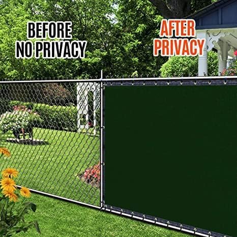 180GSM 4ft x 50ft Fence Privacy Screen Heavy Duty Fence Cover Garden Wall Bac...