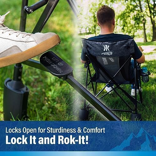 Kijaro Rok-it, Rocking Camp Chair - Enjoy the Outdoors with a Rocker Camp Cha...