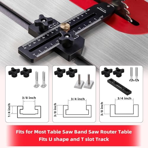 GOINGMAKE Thin Rip Jig Table Saw Jig Guide for Making Repetitive Narrow Thin ...